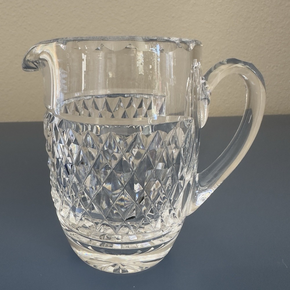 Waterford Cashel Crystal Creamer 4" Ireland 6 oz Clear Glass Small Sparkling FAB